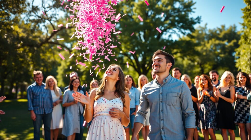 confetti cannon gender reveal