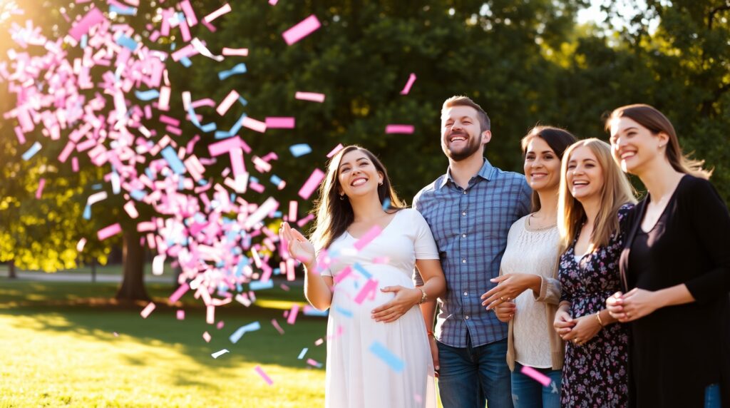 confetti cannon gender reveal