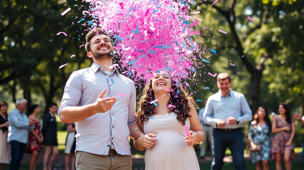 confetti cannon gender reveal