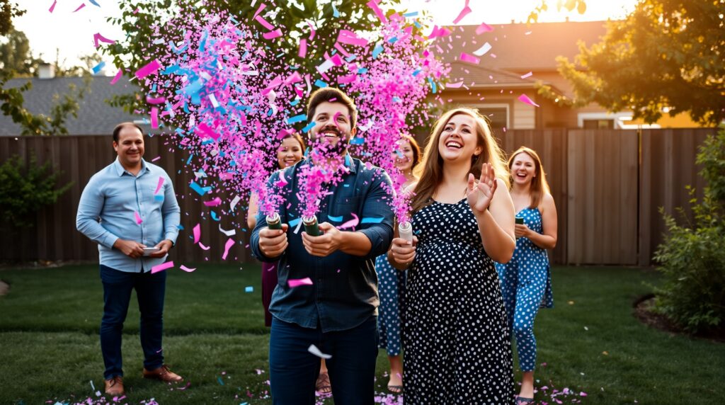 confetti cannon gender reveal