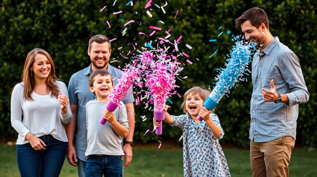 confetti cannon gender reveal