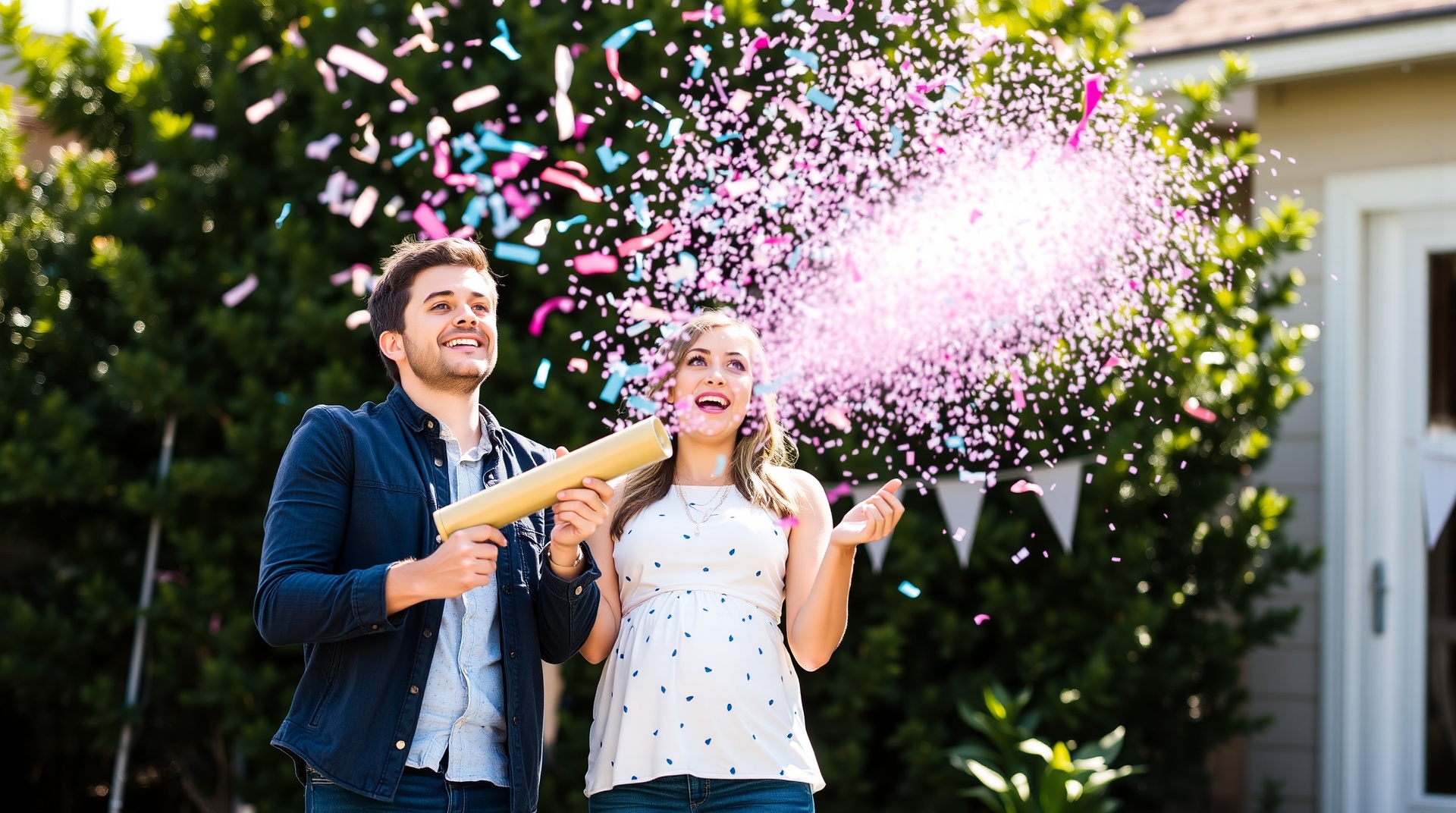 confetti cannon gender reveal