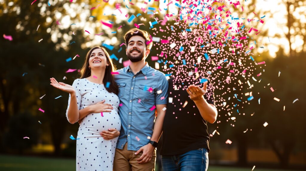 confetti cannon gender reveal