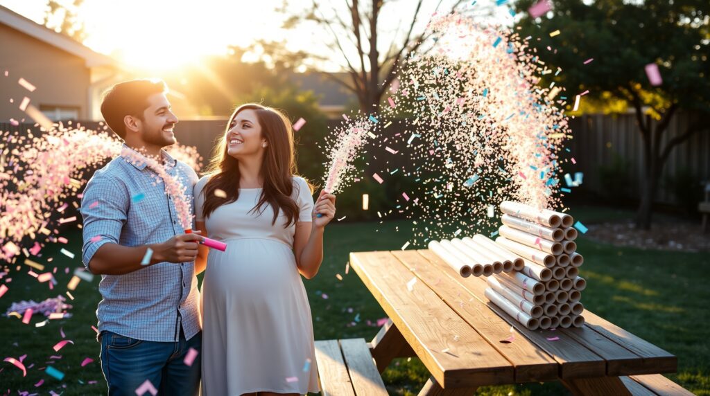 confetti cannon gender reveal