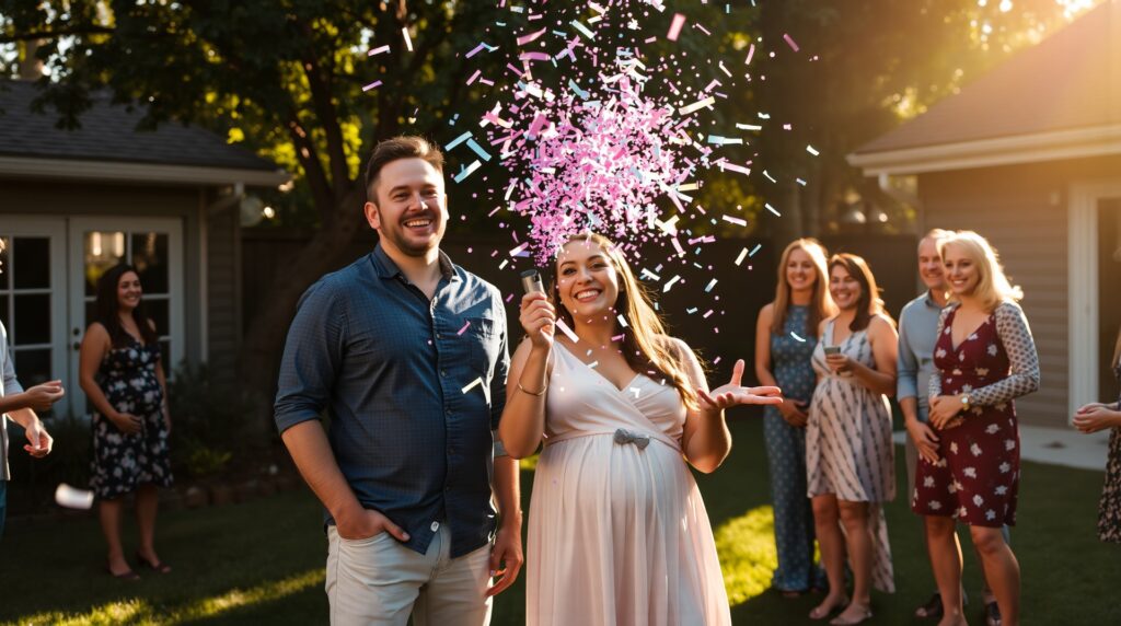 gender reveal confetti cannon