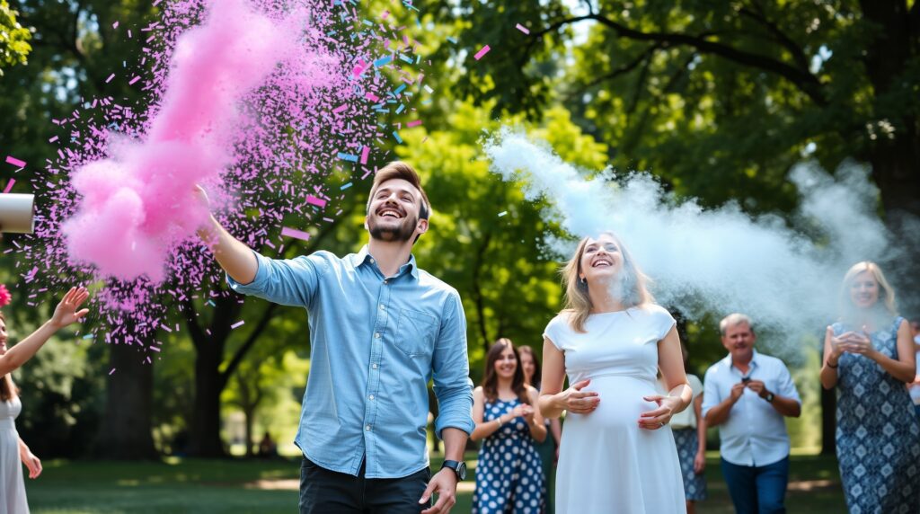 gender reveal confetti cannon