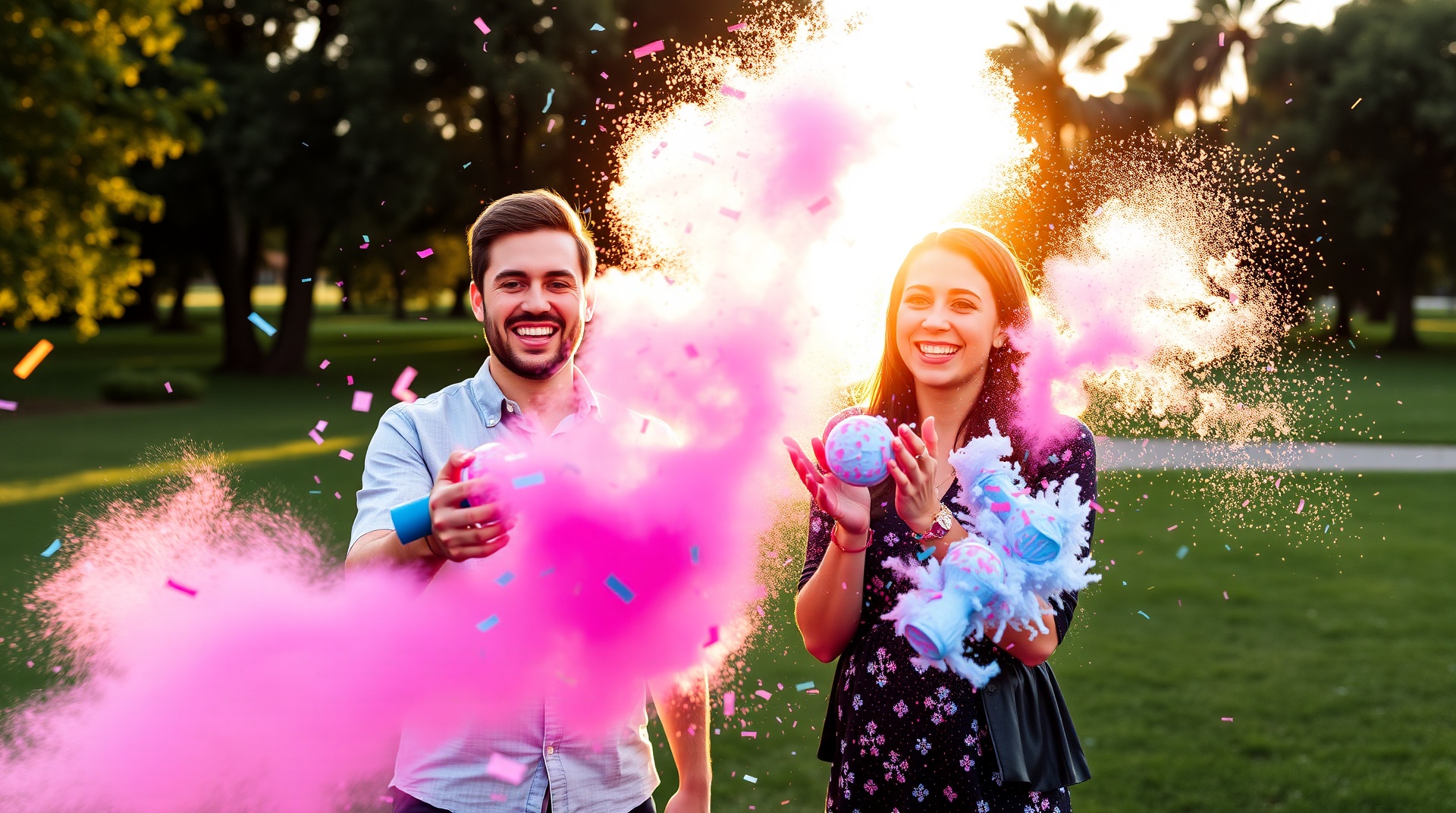 gender reveal confetti cannon