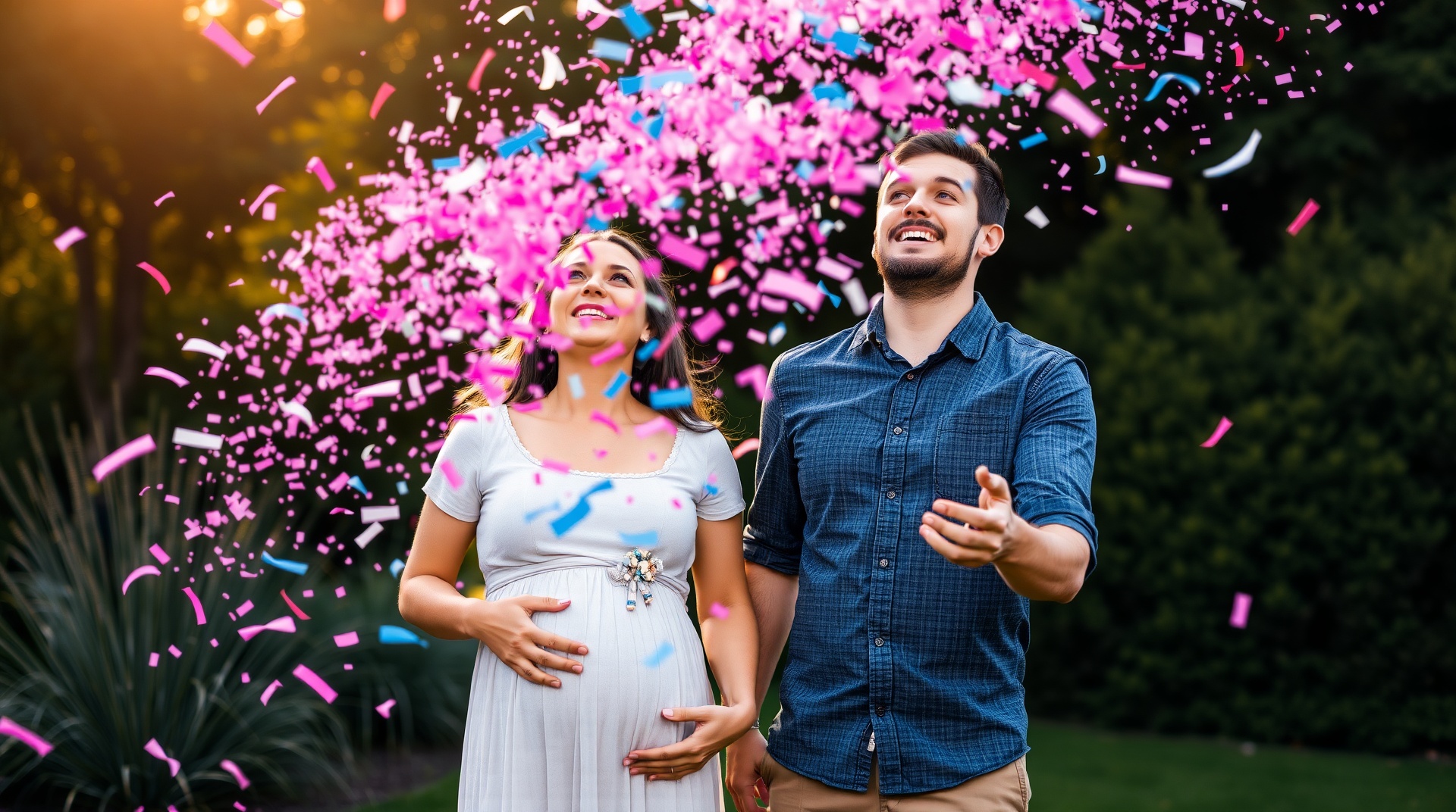 gender reveal confetti cannon