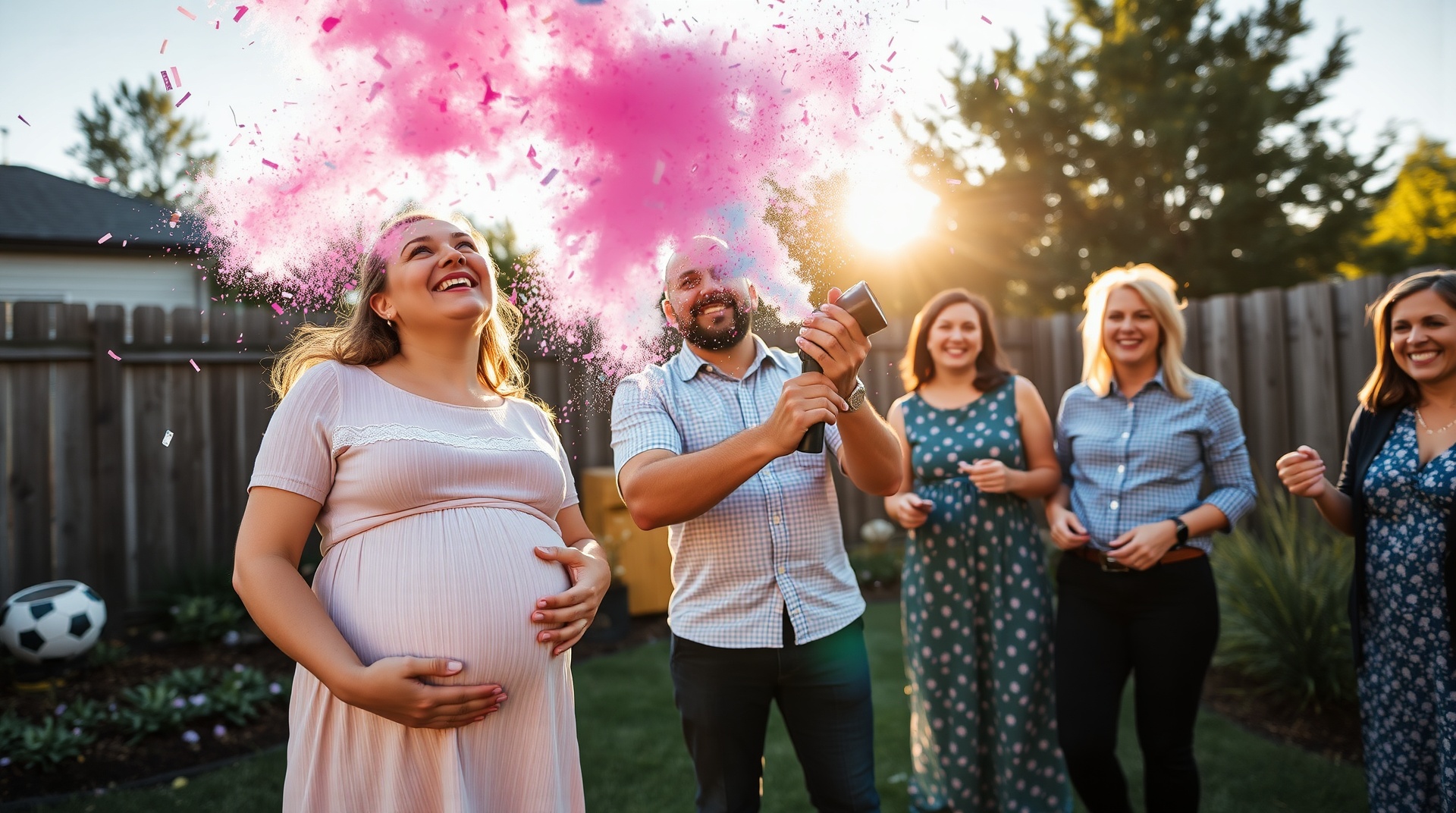 gender reveal confetti cannon