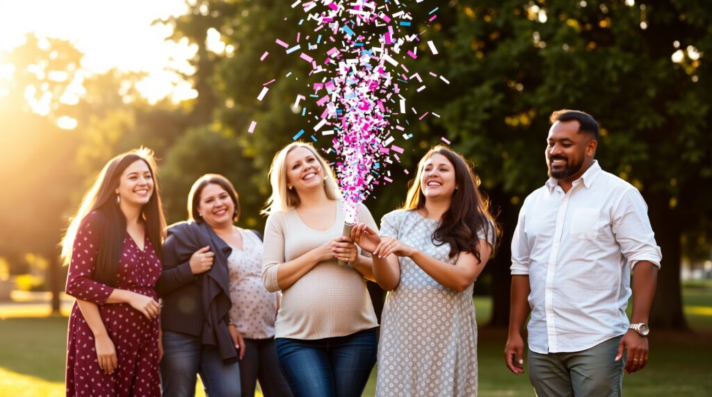gender reveal confetti cannon