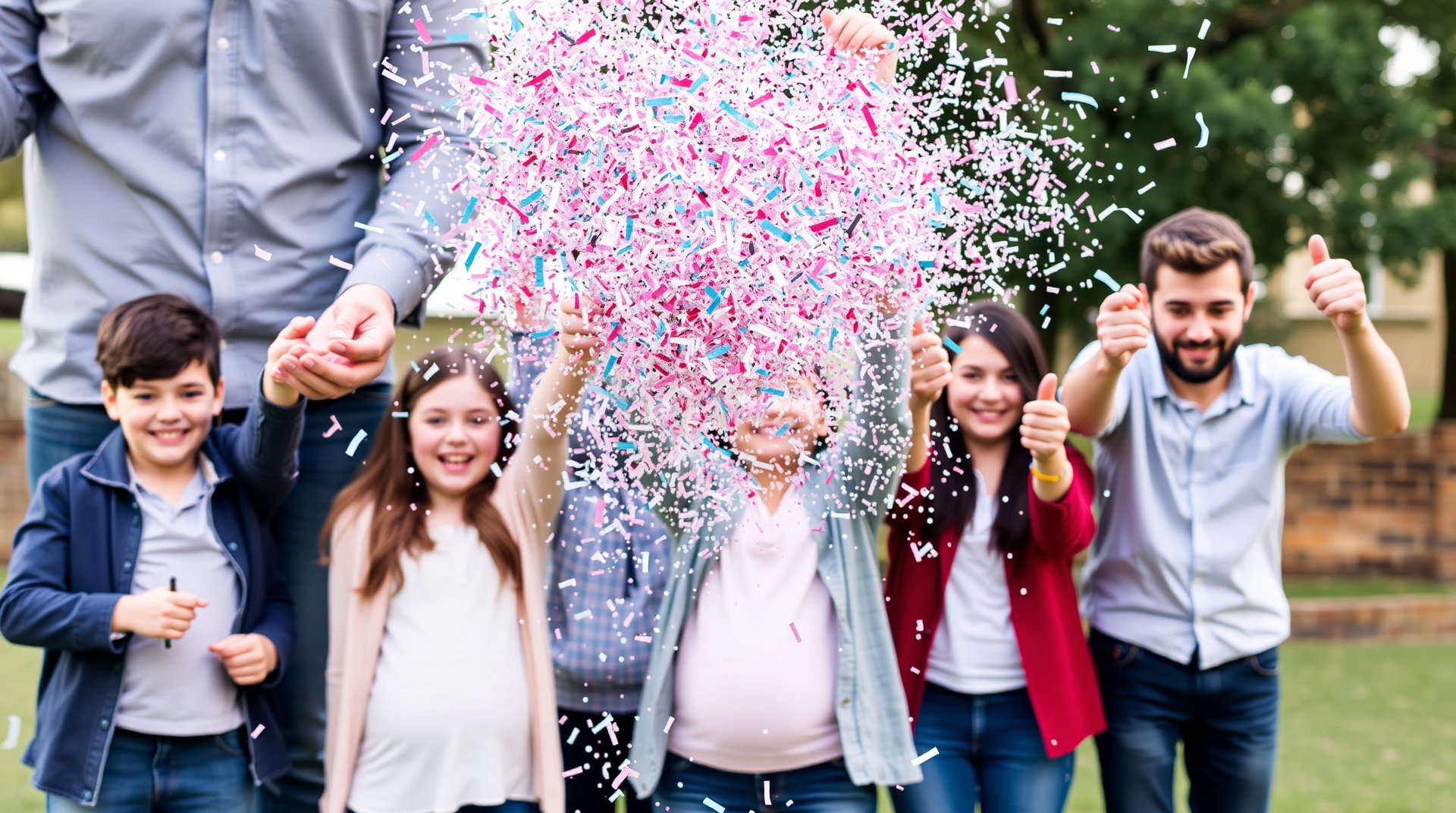 gender reveal confetti cannon
