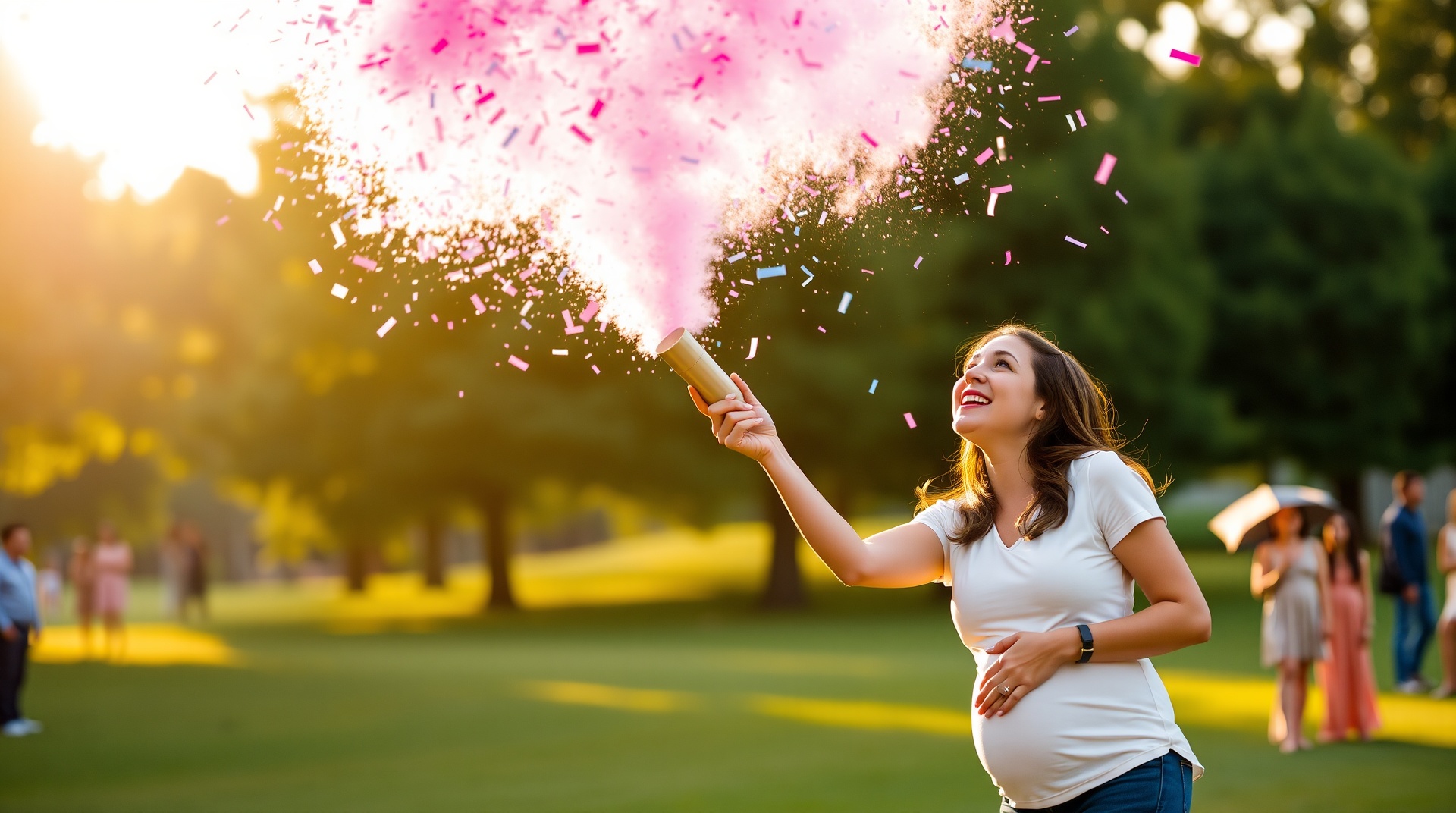 gender reveal confetti cannon