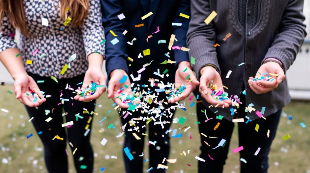 gender reveal confetti cannon