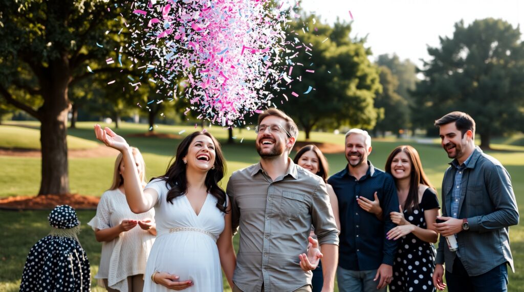 gender reveal confetti cannon