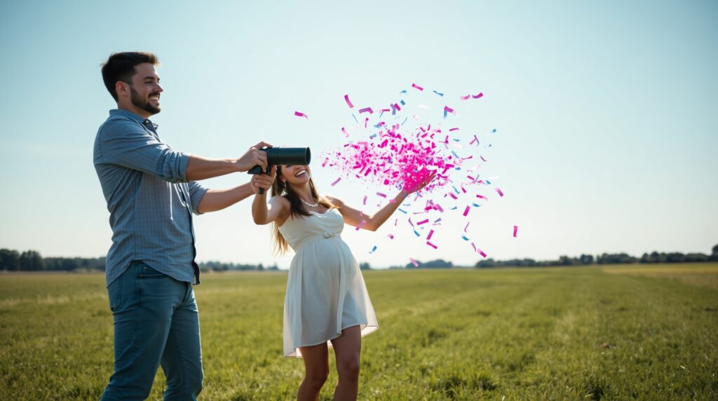 gender reveal confetti cannon