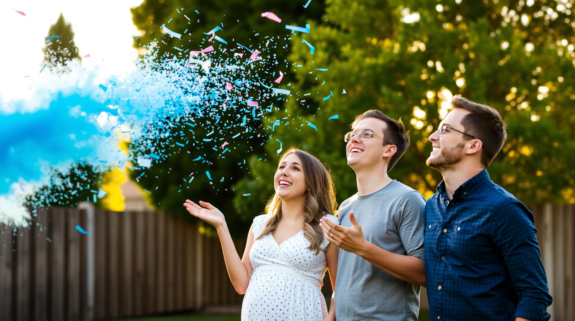 gender reveal confetti cannon