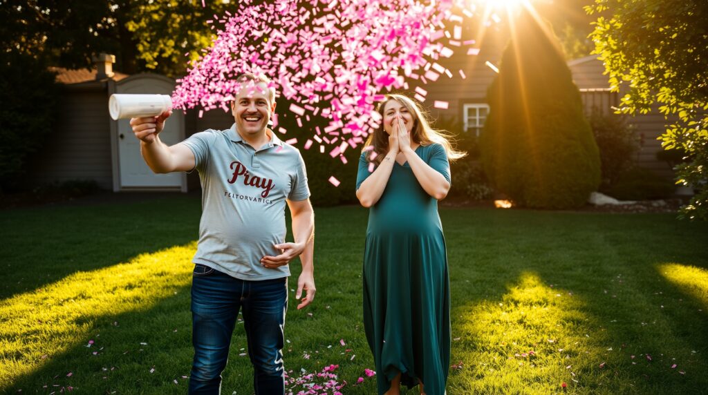 gender reveal confetti cannon