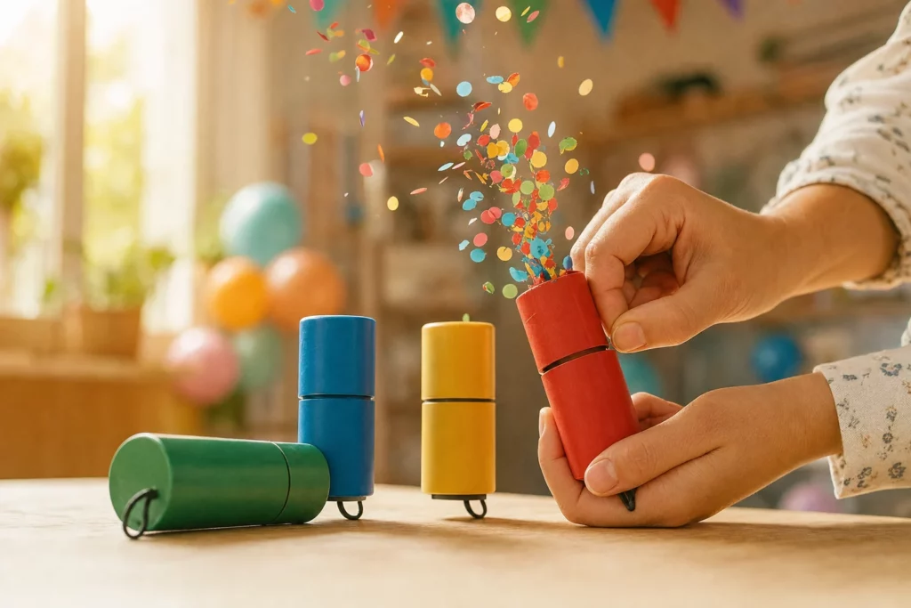 hand confetti poppers