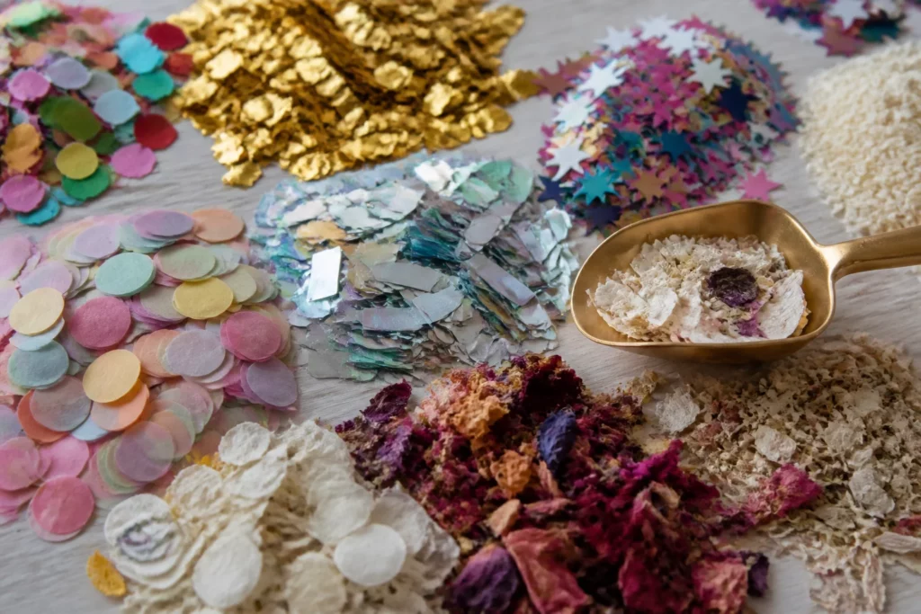What types of confetti are available
