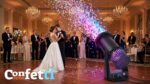 1500W LED Confetti Blower Machine with RGB Lights, DMX and Remote Control - Image 8