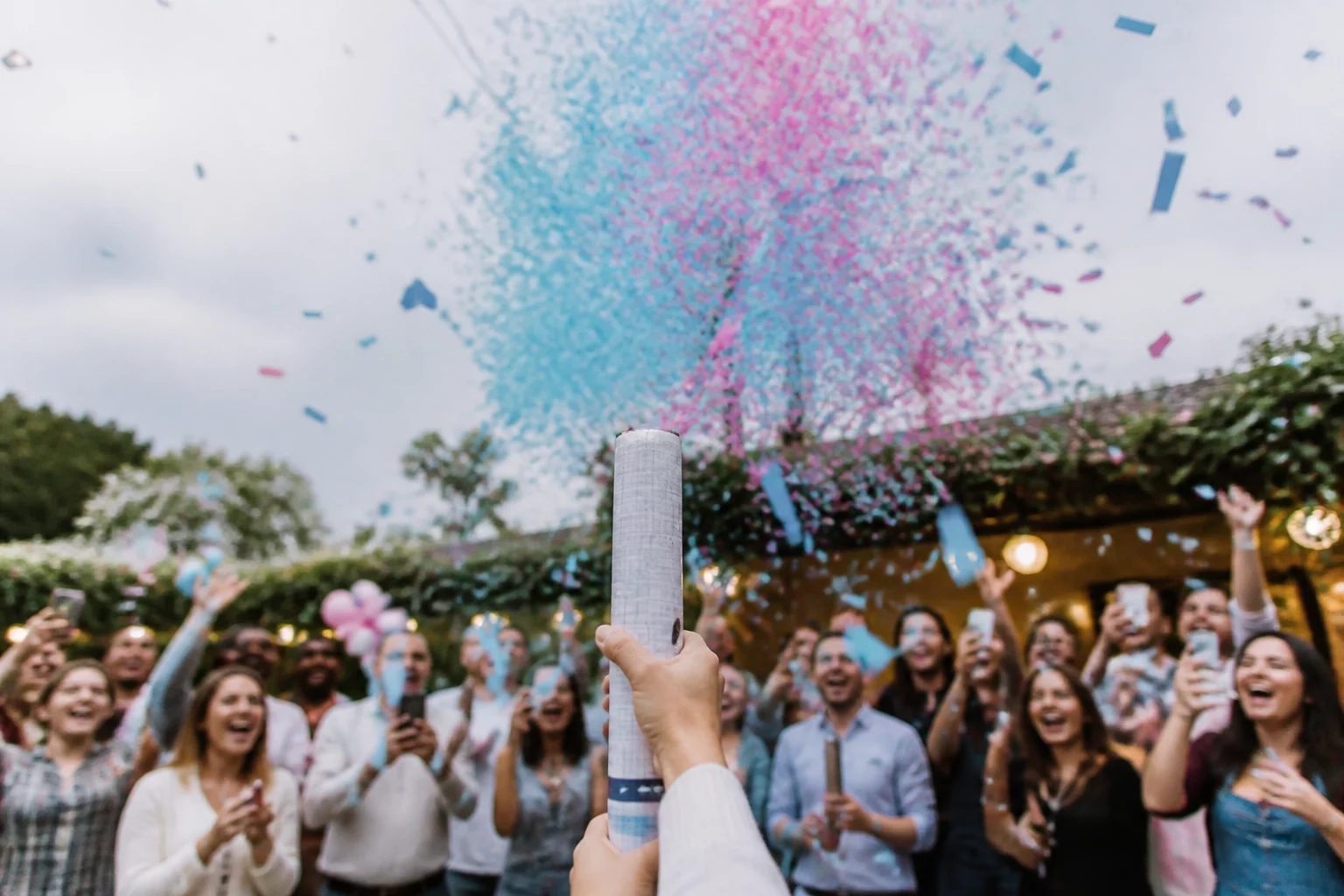 confetti cannon gender reveal