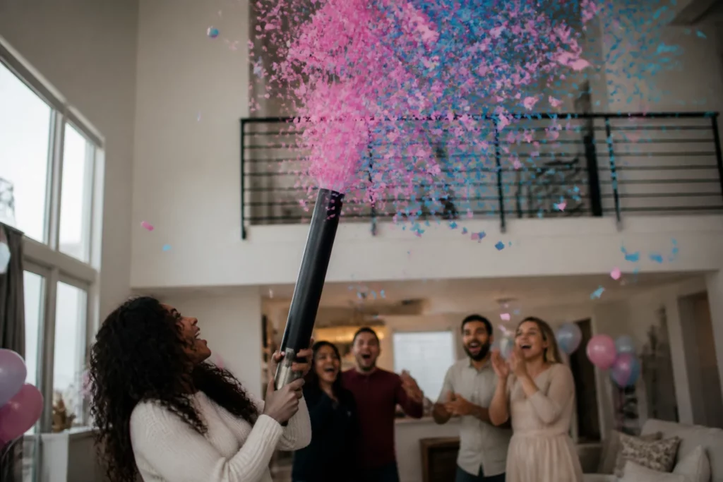 confetti cannon gender reveal
