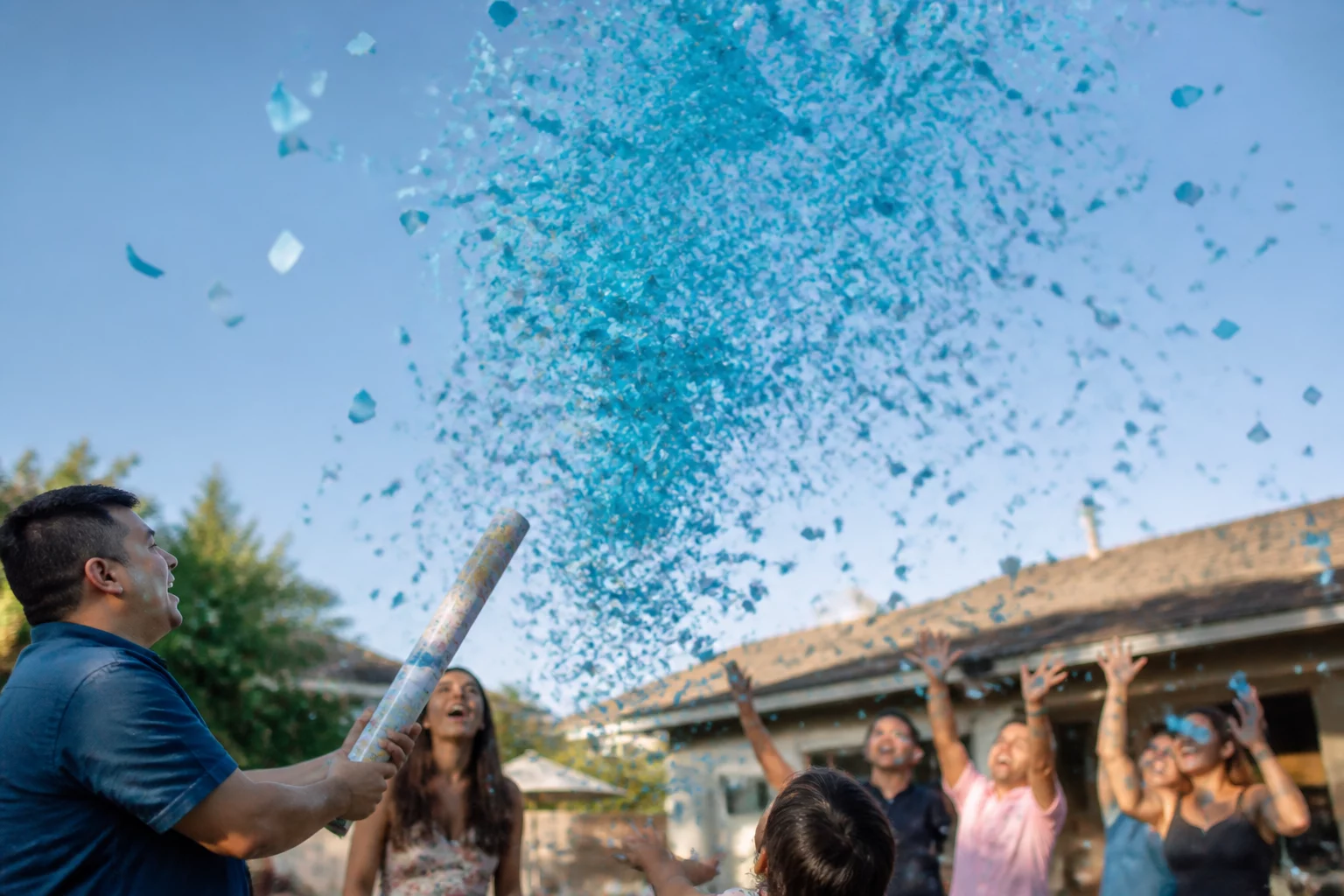 confetti cannon gender reveal