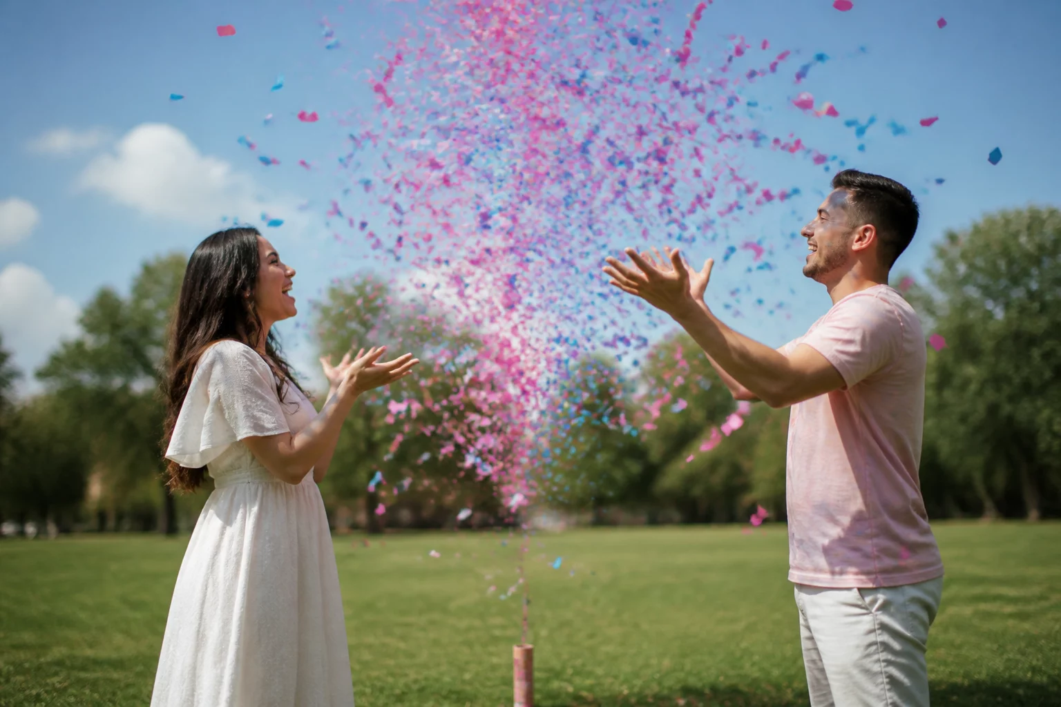 confetti cannon gender reveal