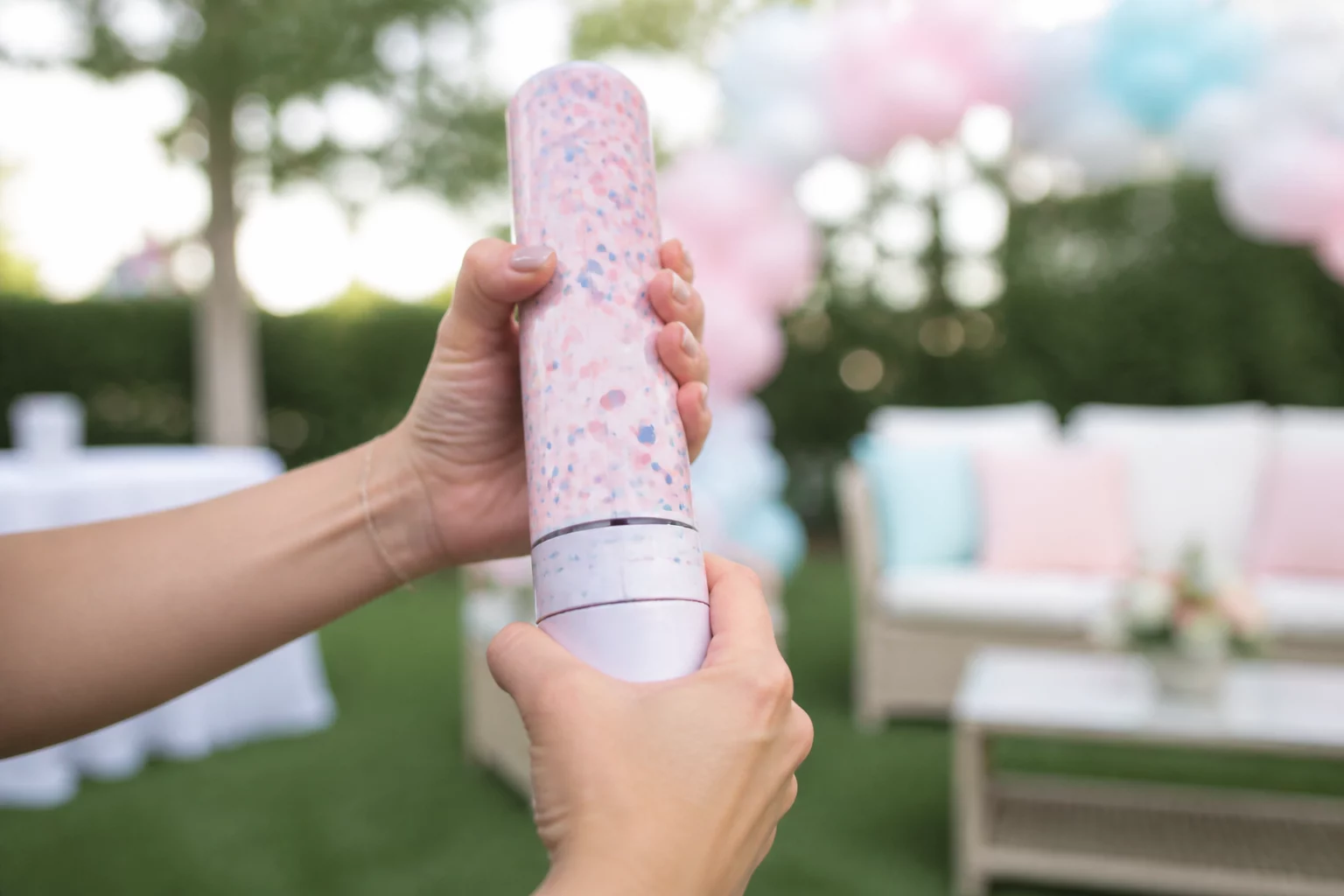 confetti cannon gender reveal