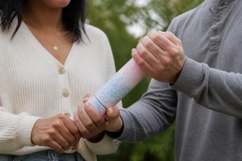confetti cannon gender reveal