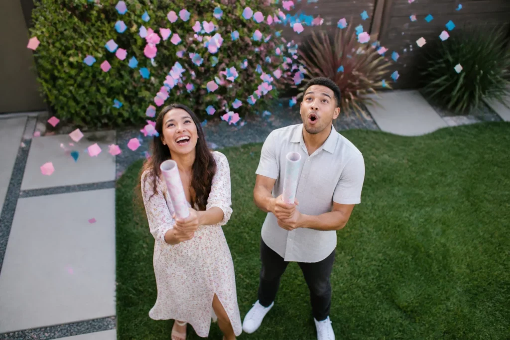 confetti cannon gender reveal