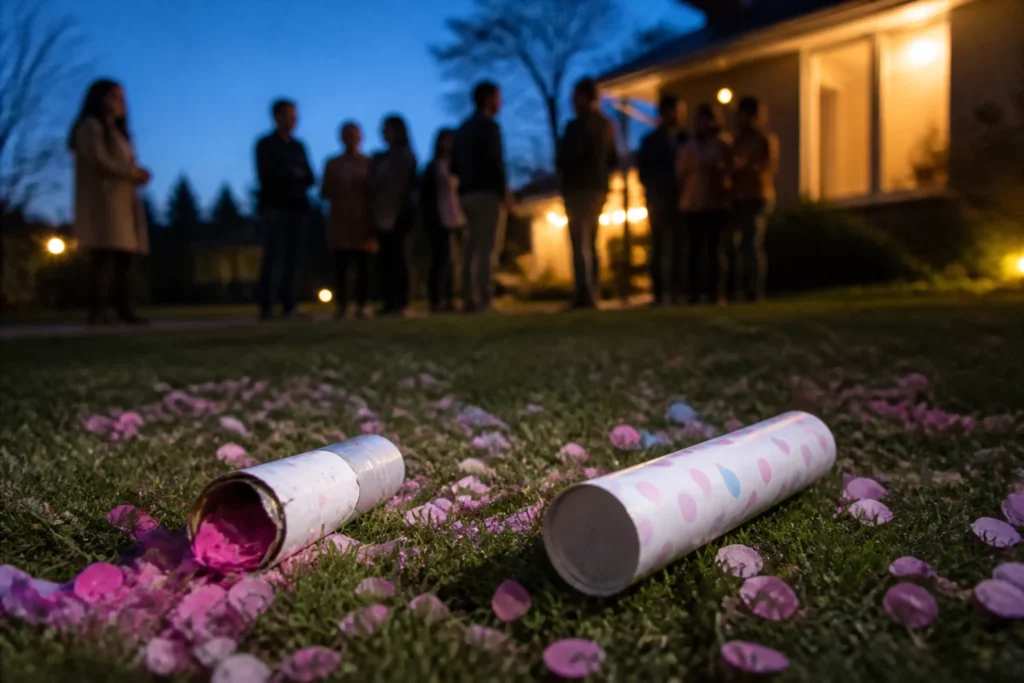 gender reveal confetti
