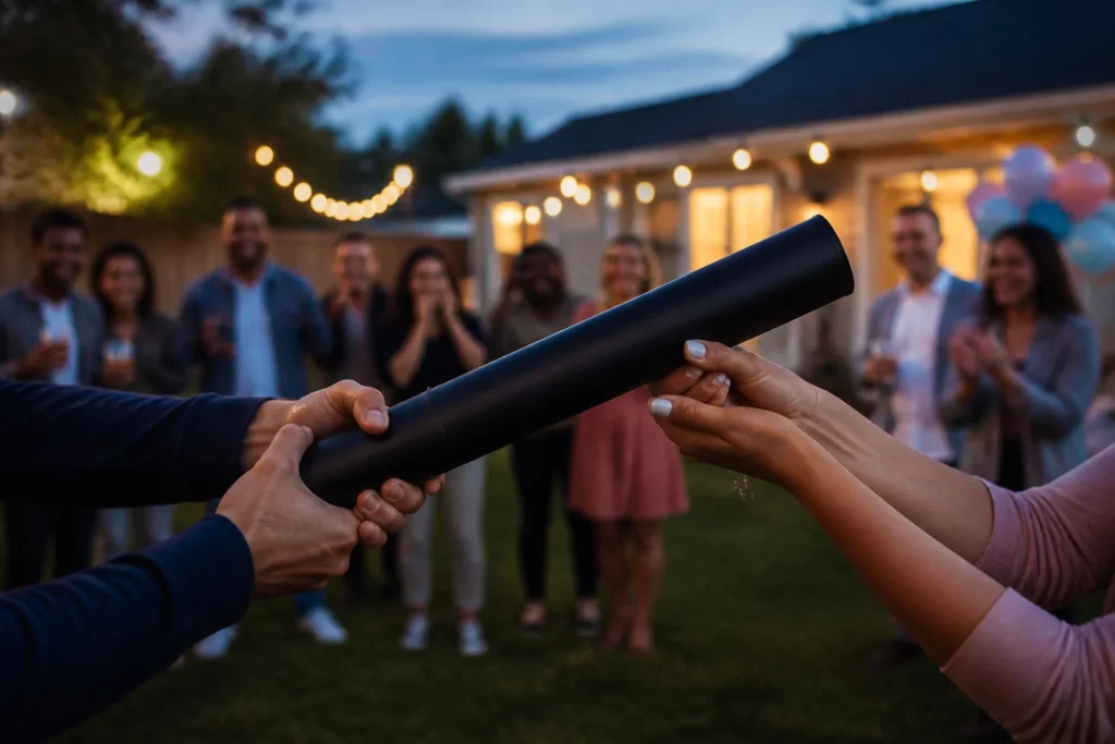 gender reveal confetti