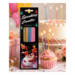 Long Thin Sparkler Birthday Candles 18 Pack Smokeless Cake Toppers - Image 2