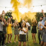 Yellow Electric Powder Cannon 32 inch Celebration Popper