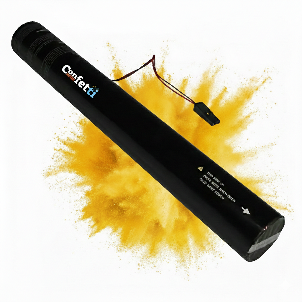 Yellow Electric Powder Cannon 32 inch Celebration Popper