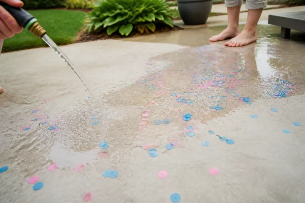 gender reveal confetti