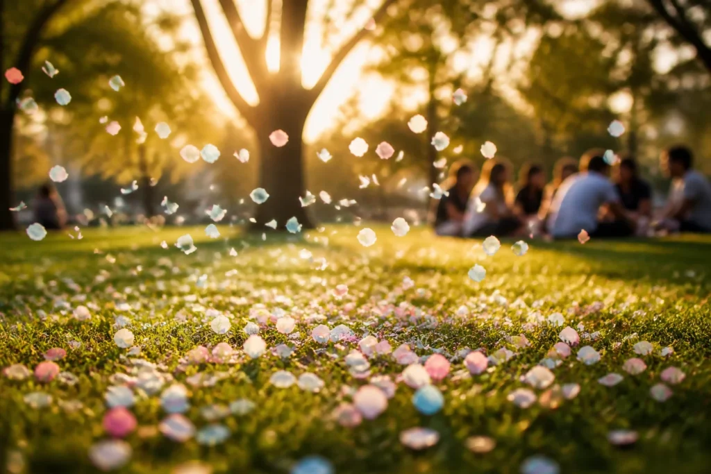 gender reveal confetti
