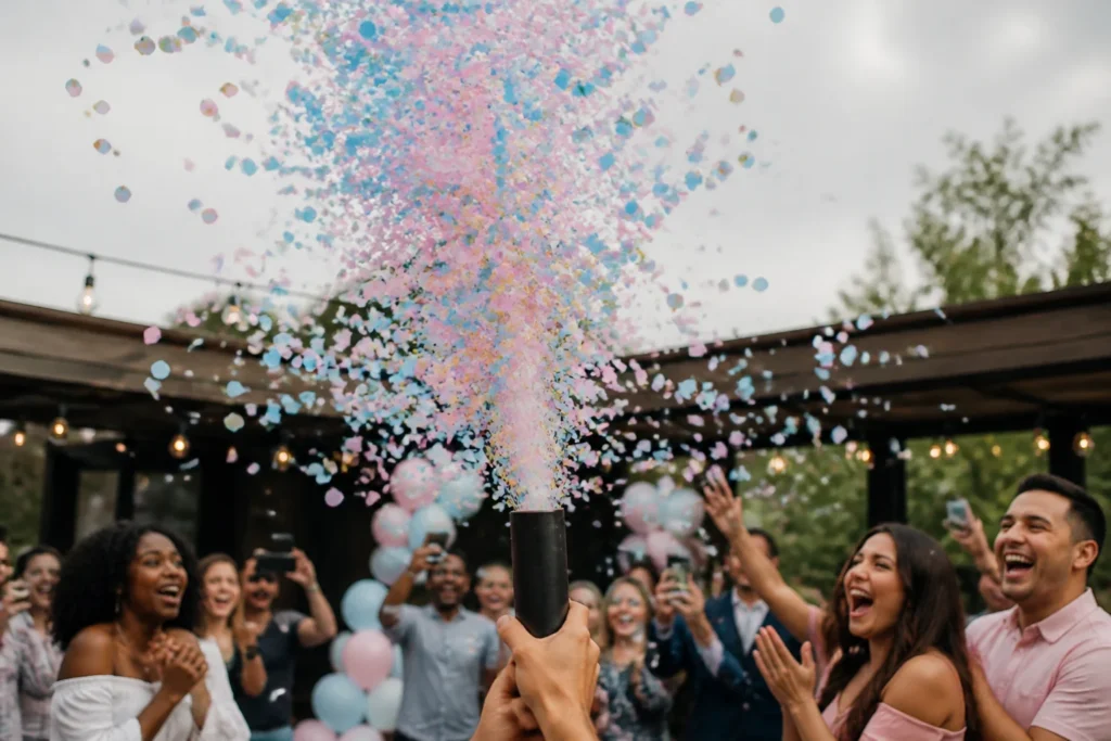 gender reveal confetti