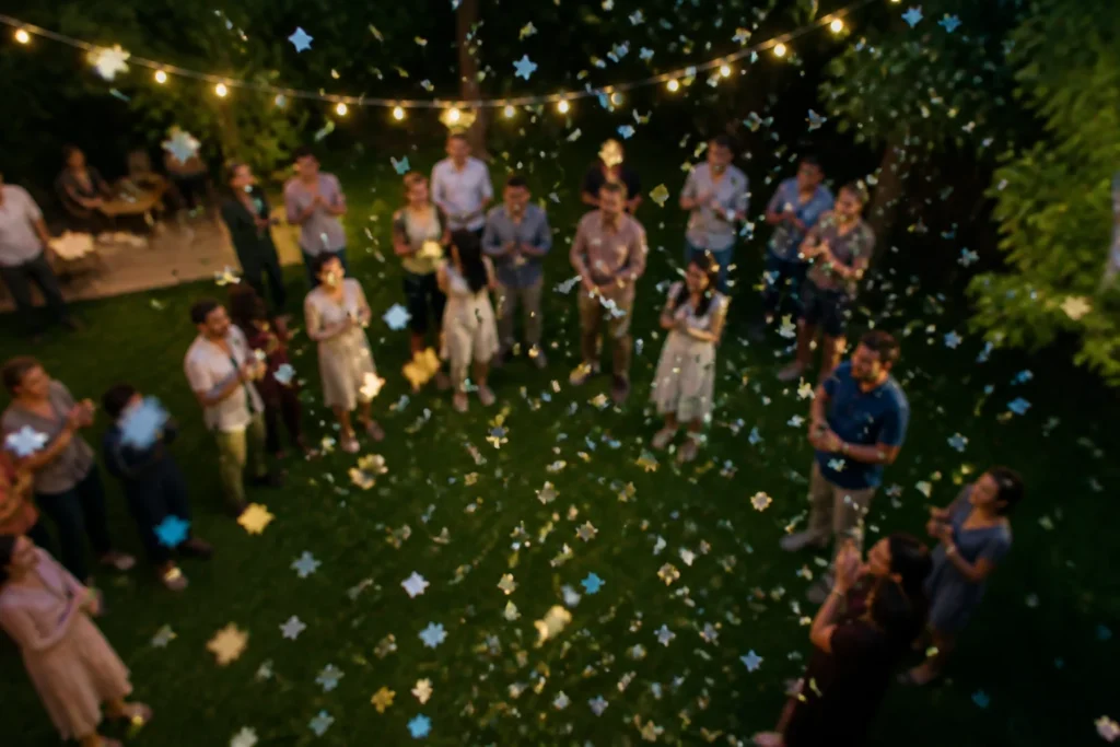 gender reveal confetti