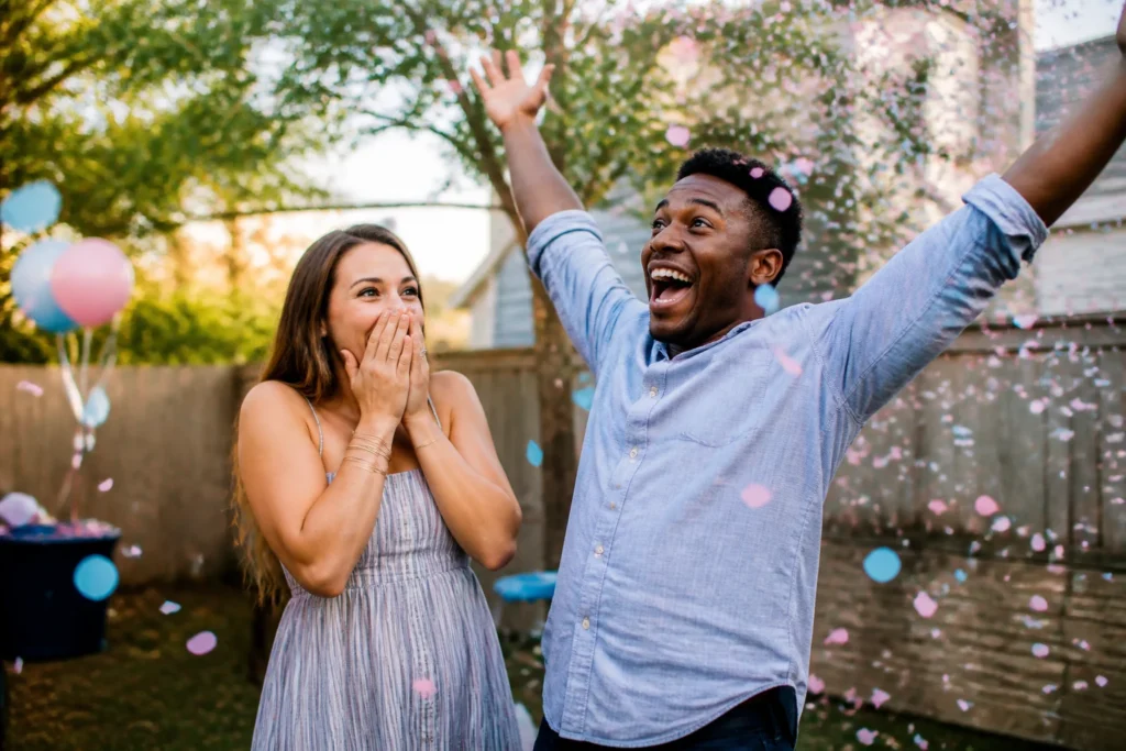 gender reveal confetti