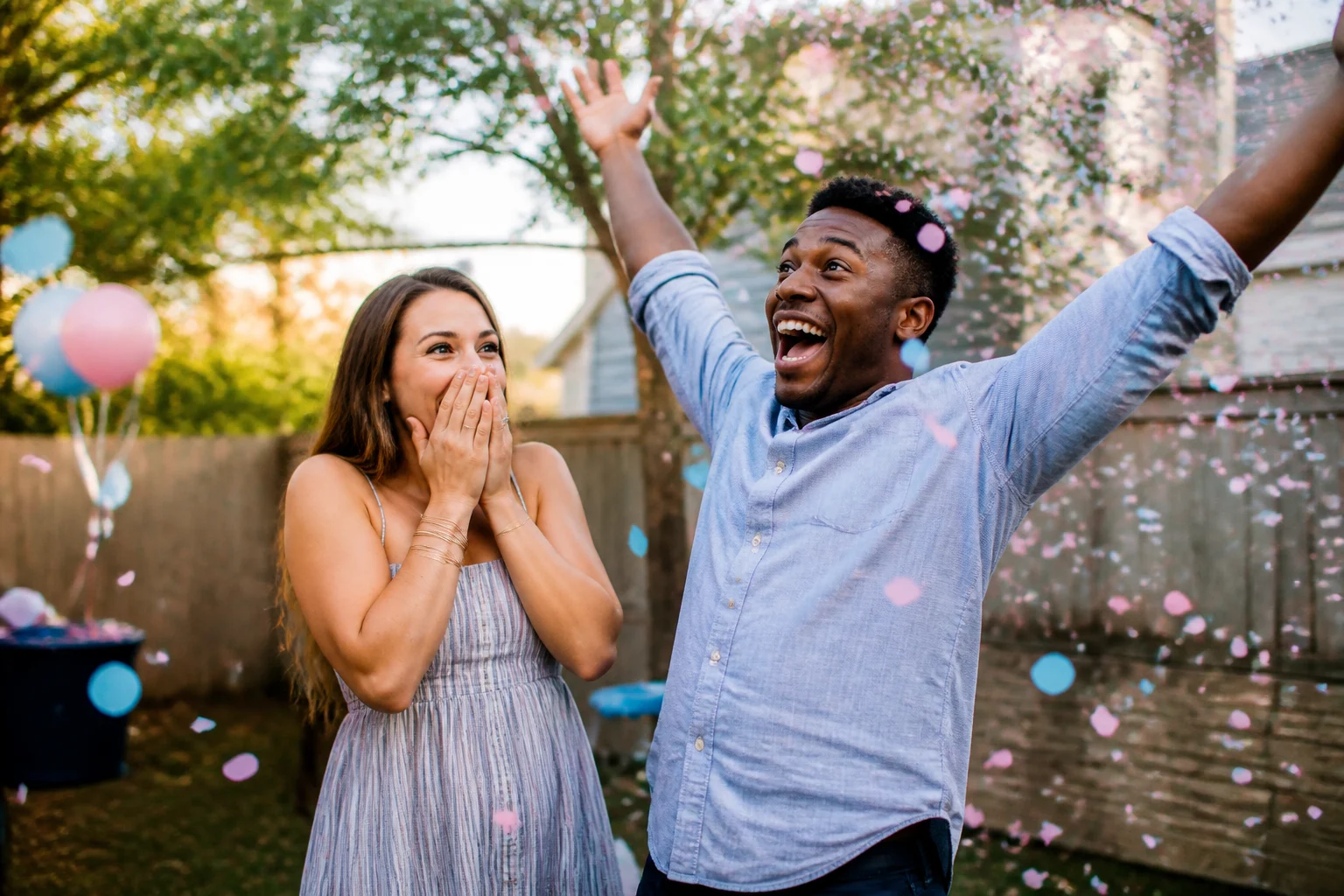 gender reveal confetti