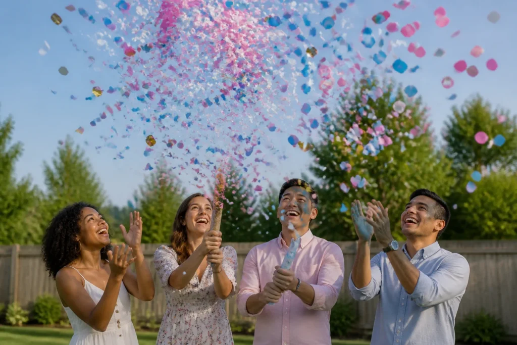 gender reveal confetti