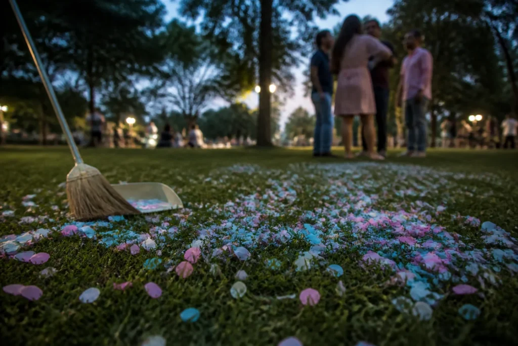 gender reveal confetti