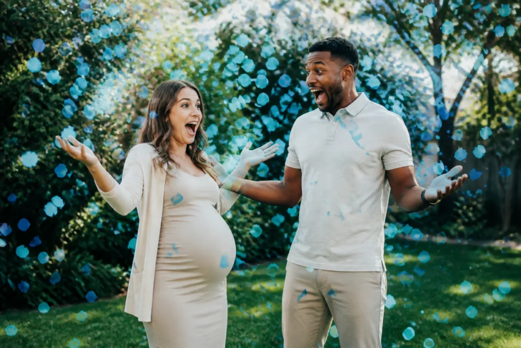 gender reveal confetti