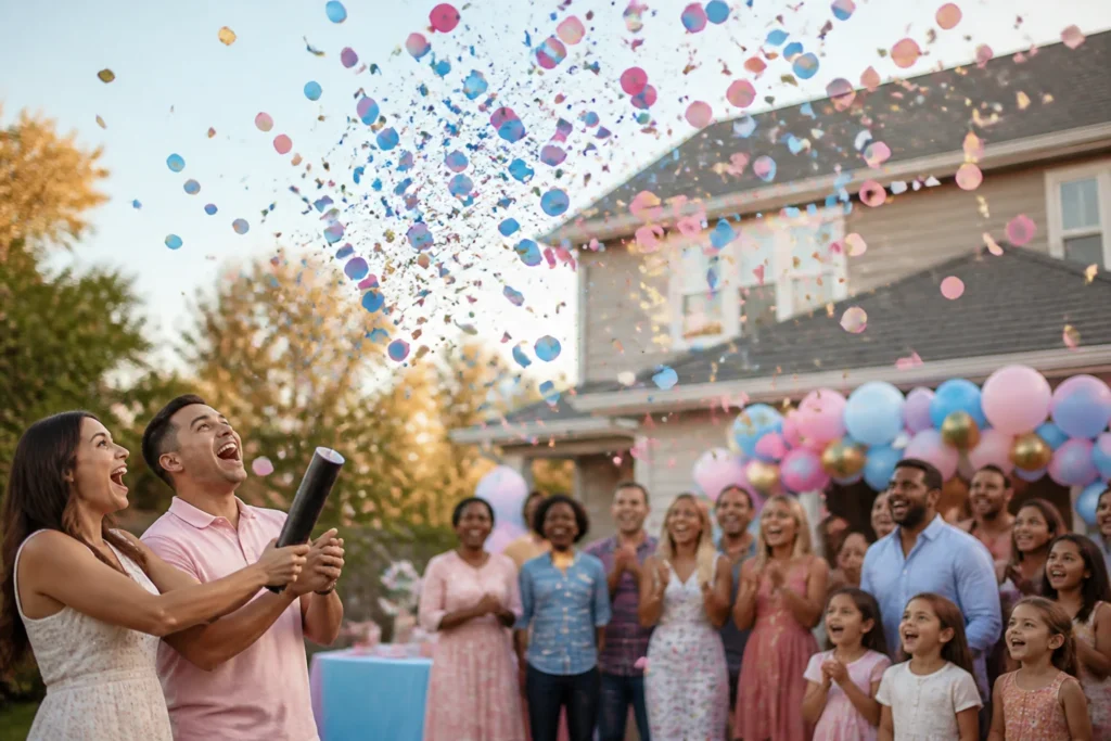 gender reveal confetti