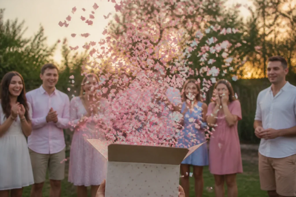 gender reveal confetti