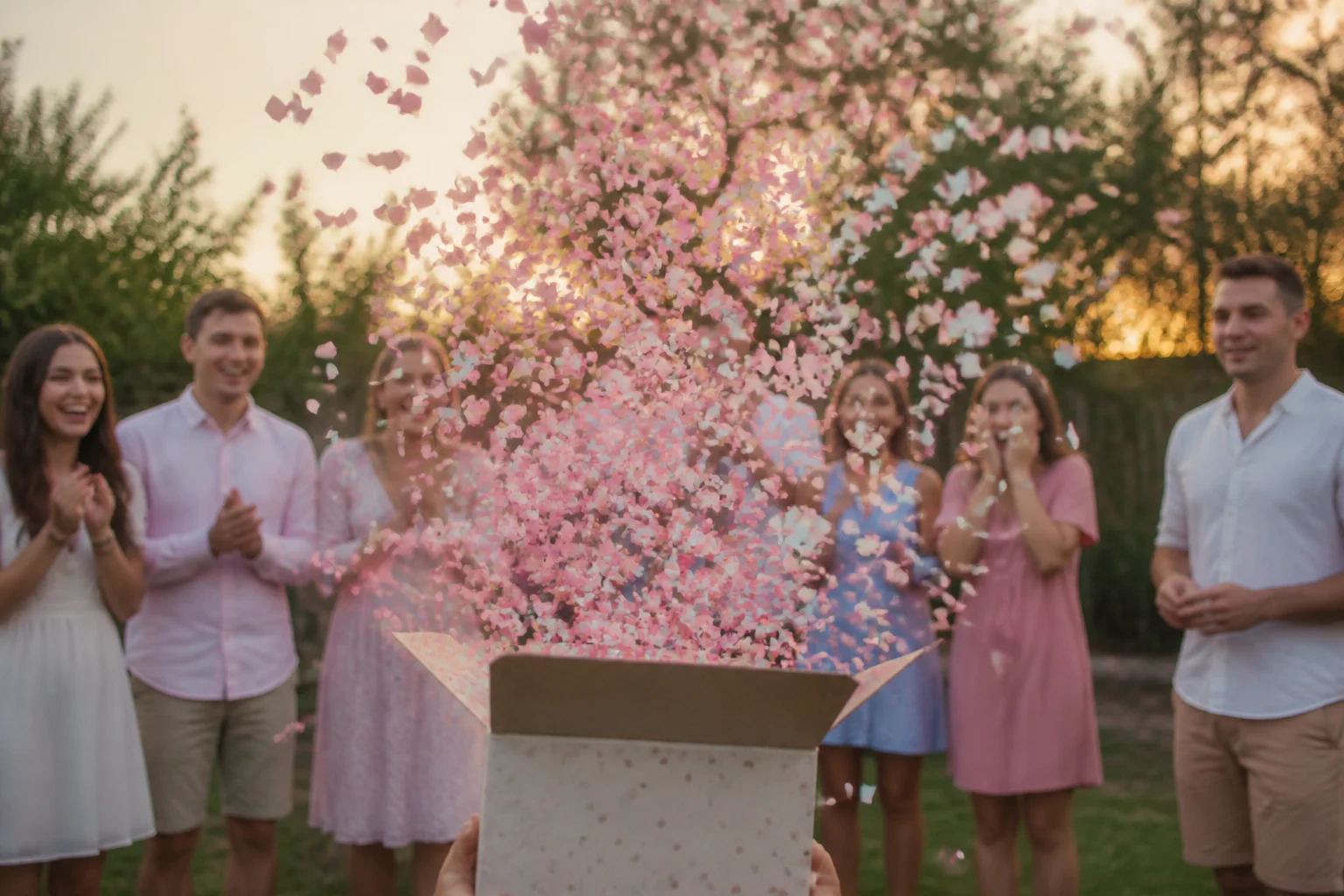 gender reveal confetti