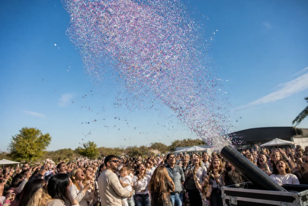 gender reveal confetti
