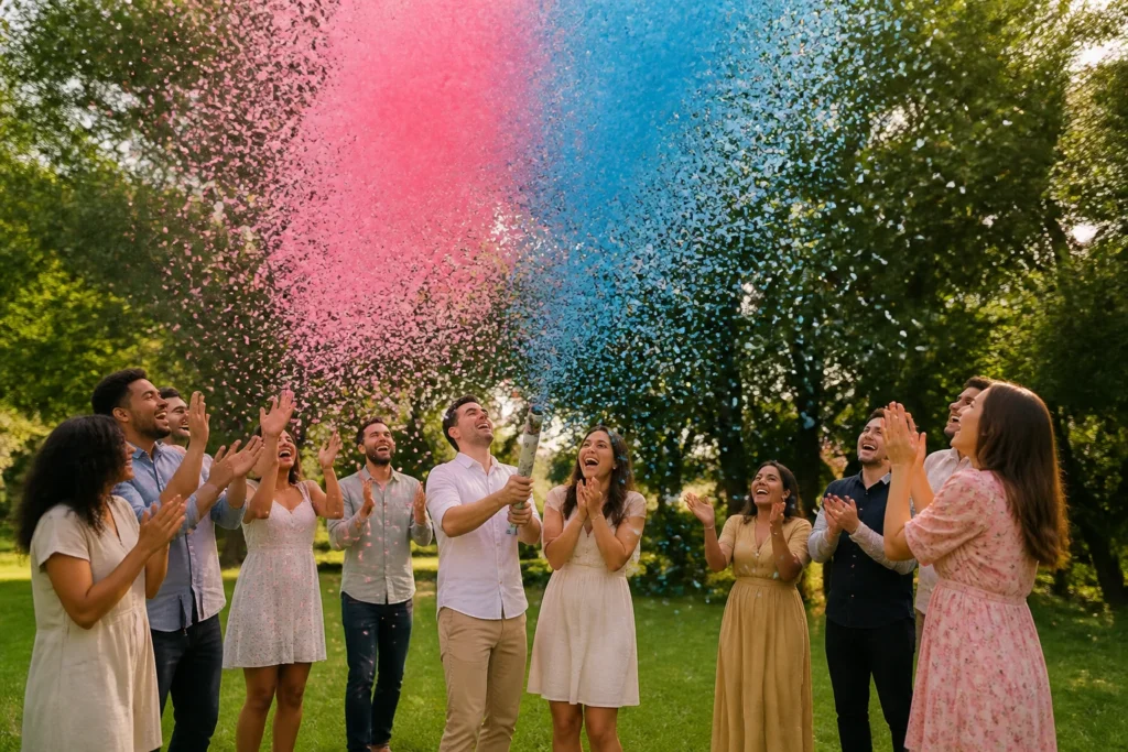 gender reveal confetti